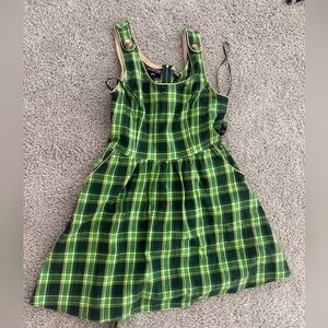 Stitch Shoppe Loungefly Loki plaid Dress Hot Topic no belt